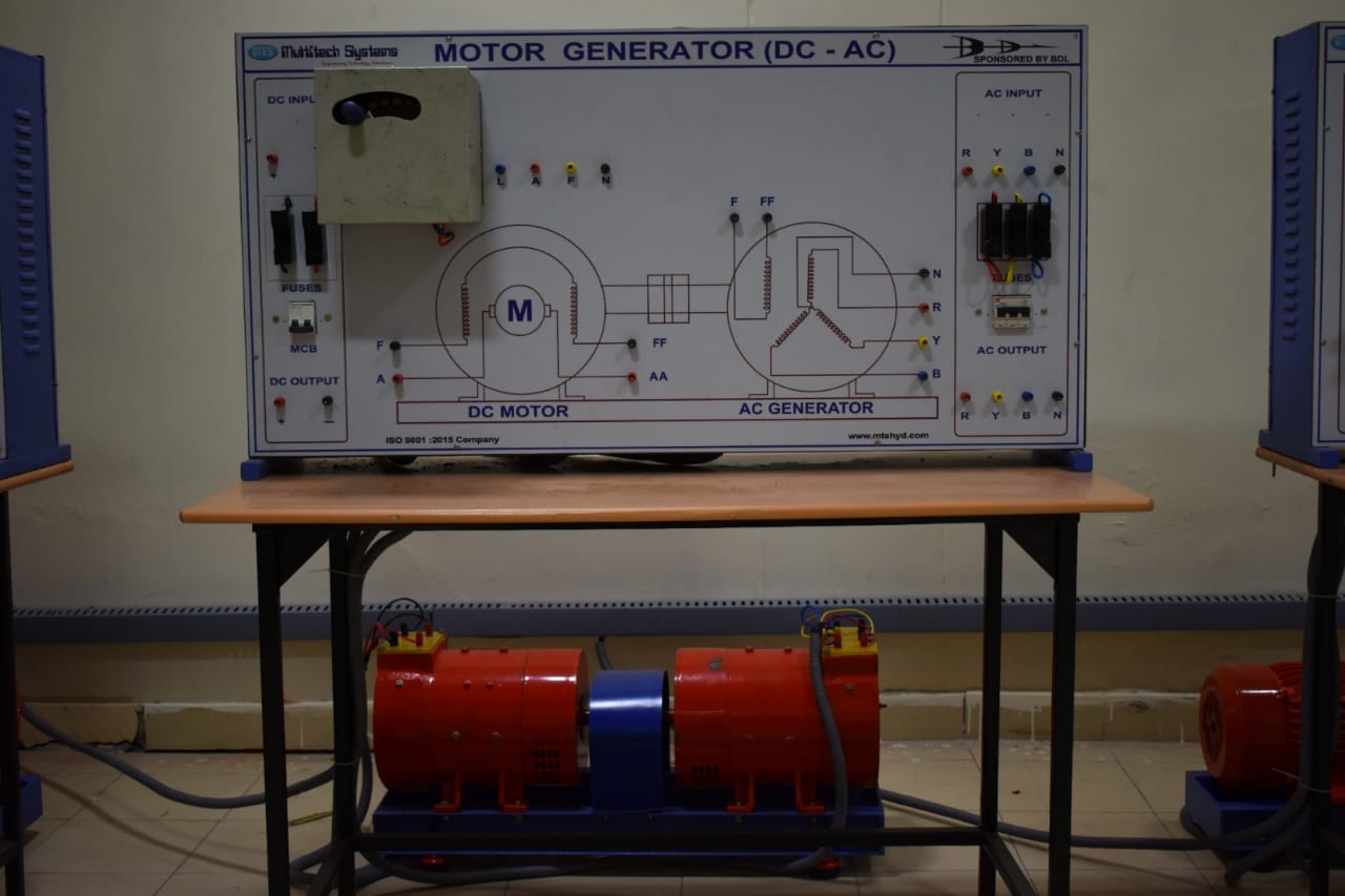 MOTOR GENERATOR DC AC WITH CONTROL PANEL