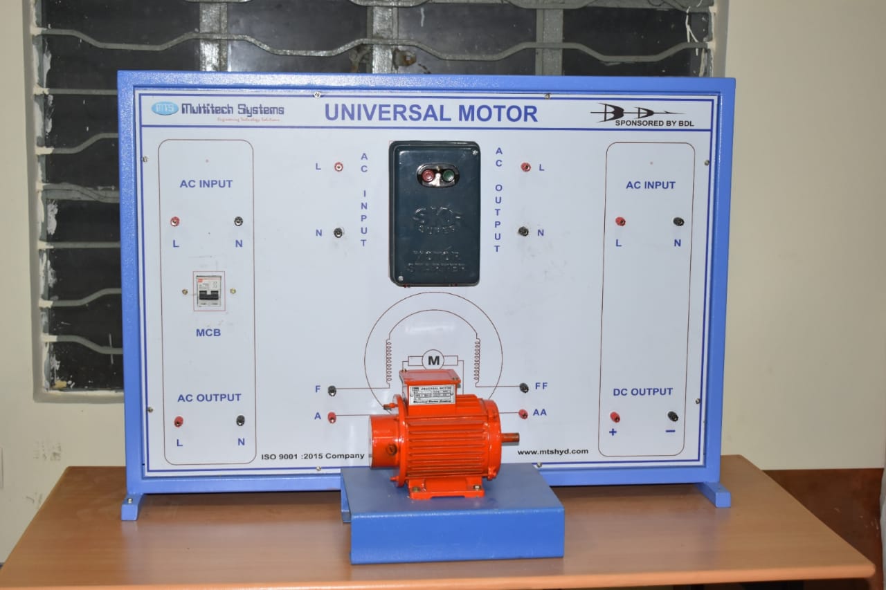 UNIVERSAL MOTOR WITH CONTROL PANEL