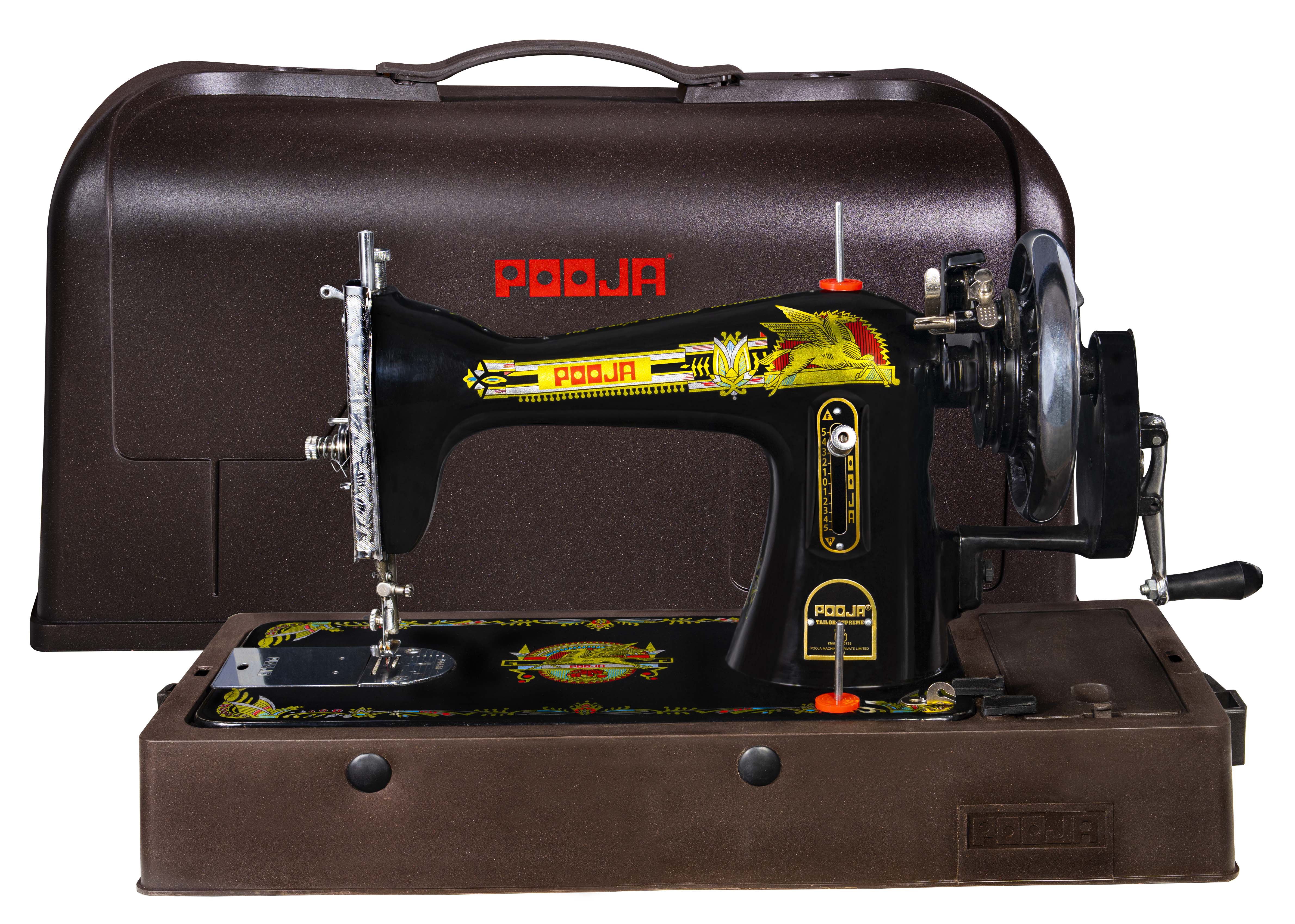 Pooja Tailor Supreme Composite Sewing Machine With PBC