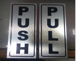 STAINLESS STEEL ENGRAVED ETCHED NAMEPLATE,LABEL