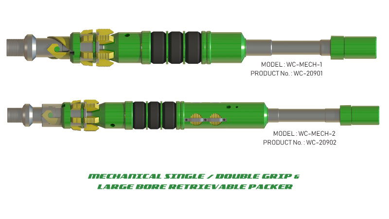 MECHANICAL SINGLE / DOUBLE GRIP & LARGE BORE RETRIEVABLE PACKER