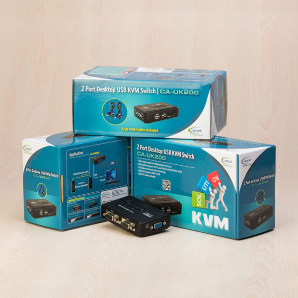 2-Port Desktop USB KVM Switch