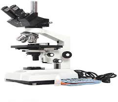 Gemkolabwell G-S-725-71 Metal White 2000X Led Cordless Binocular Lab Microscope with Battery Backup