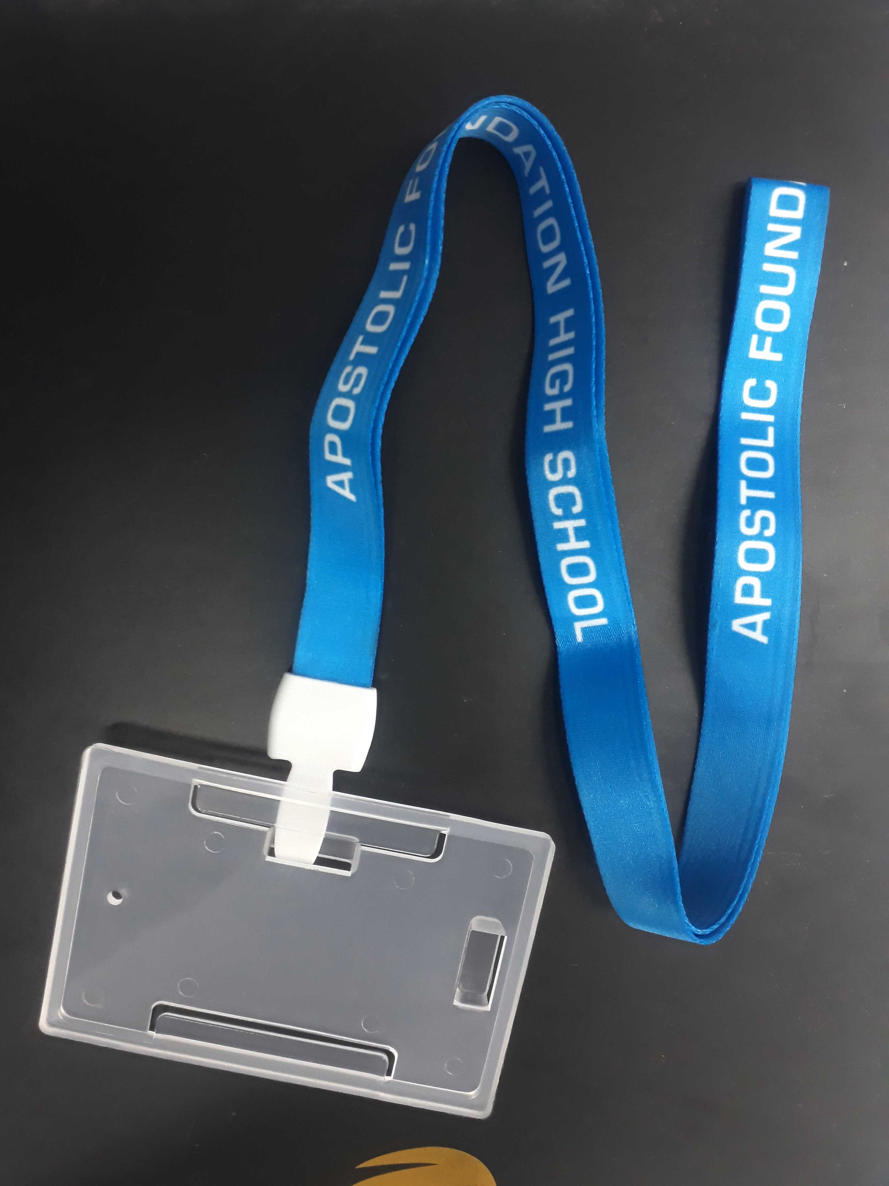 iDJET ID Card holder with Printed Lanyard (Plastic holder with printed Satin Lanyard)