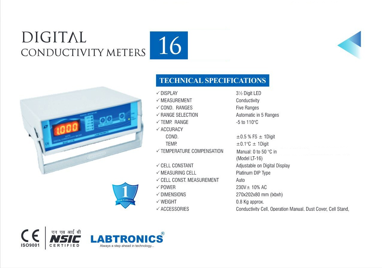 AUTO DIGITAL CONDUCTIVITY METER (AUTO RANGING) 