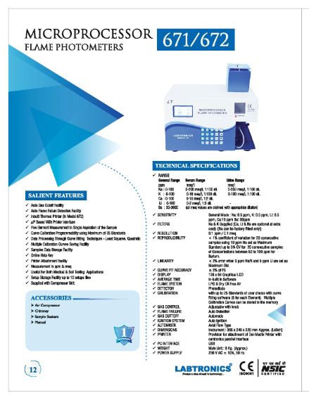 MICROPROCESSOR FLAME PHOTOMETER 