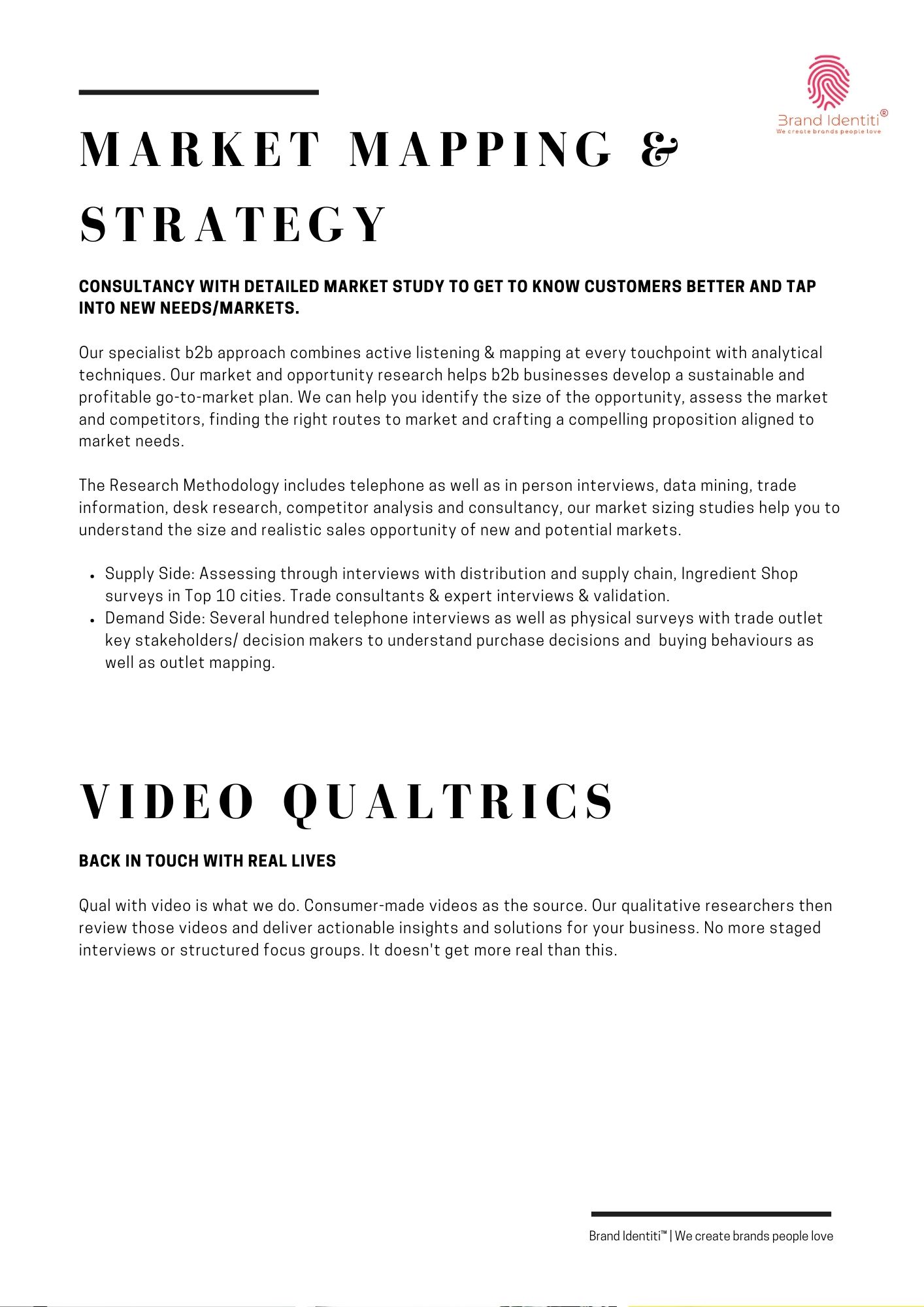 Market Research & Video Qualtrics