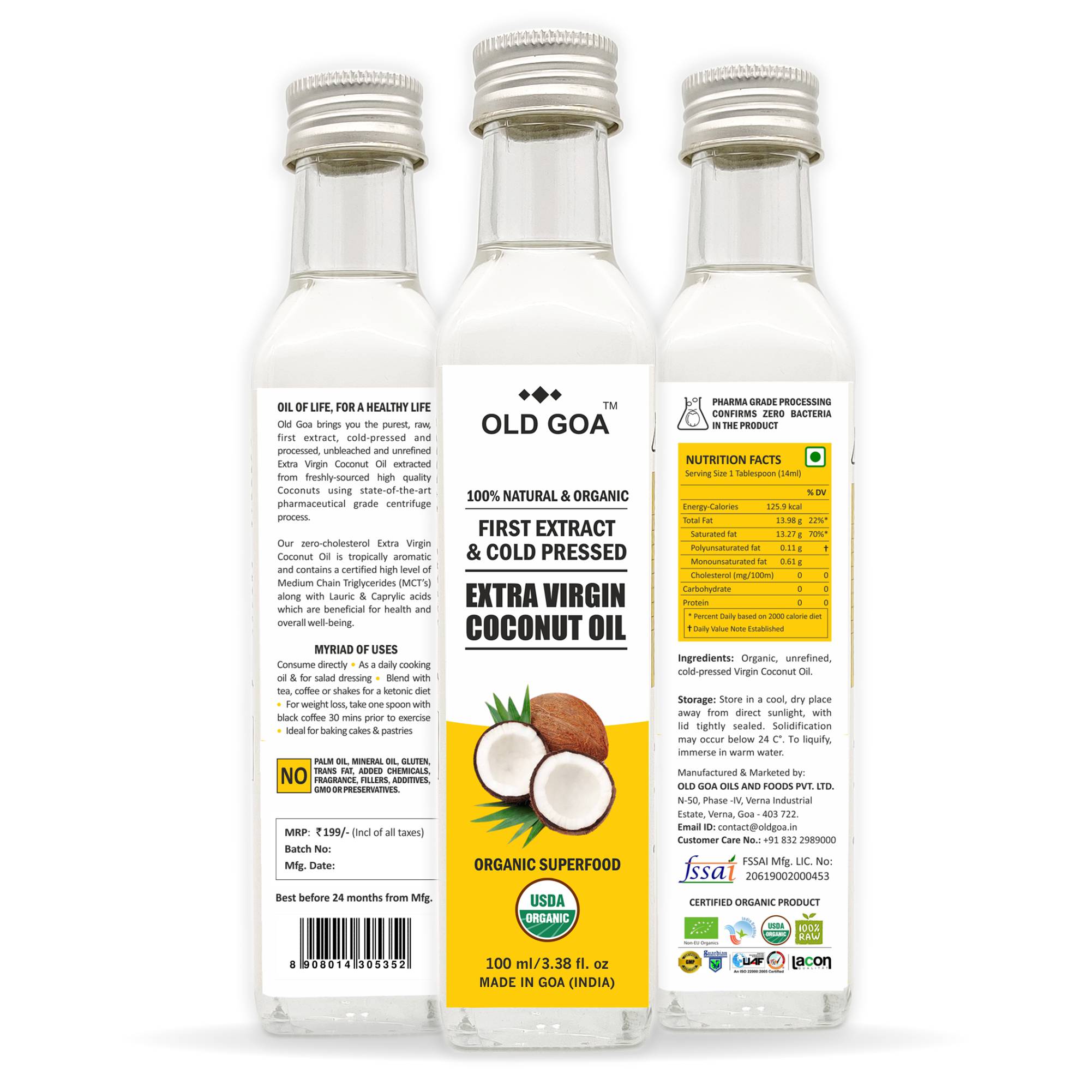  Virgin Coconut Oil | Organic Cold Pressed 