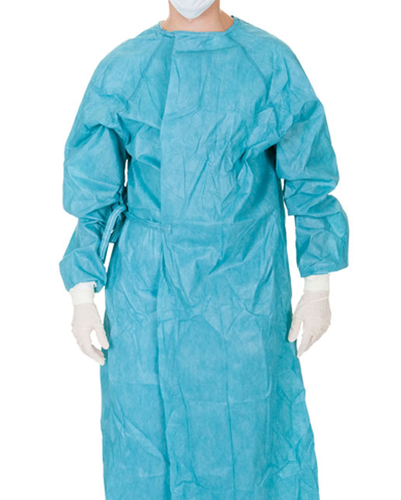 Surgical Gown Breathable (BVB) in Spunbond material with 2 Wipes