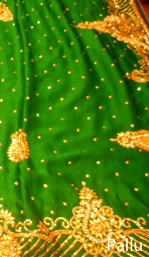 Embroidery saree