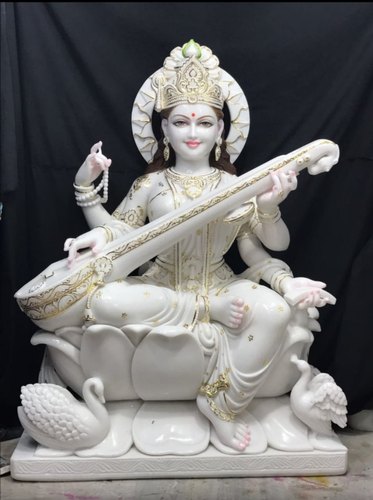 Marble Saraswati Ma Statue