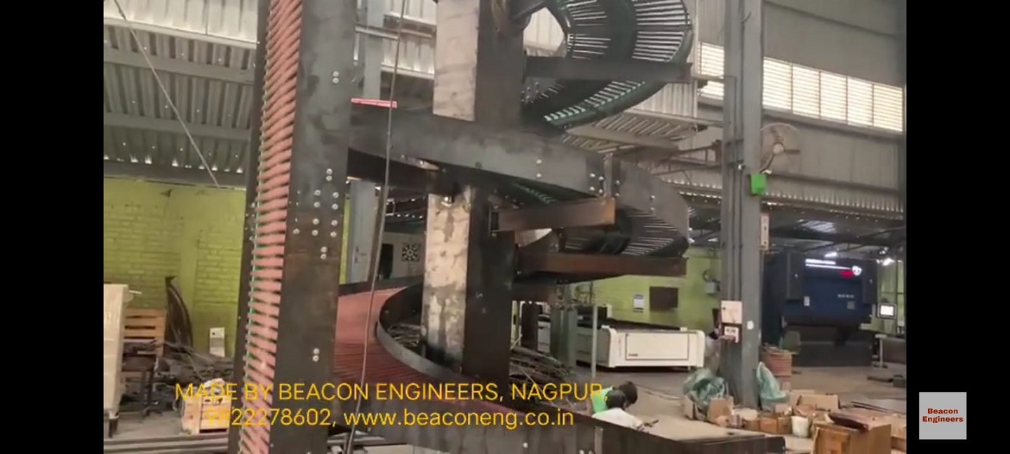 MS Power spiral Bidirectional conveyor.