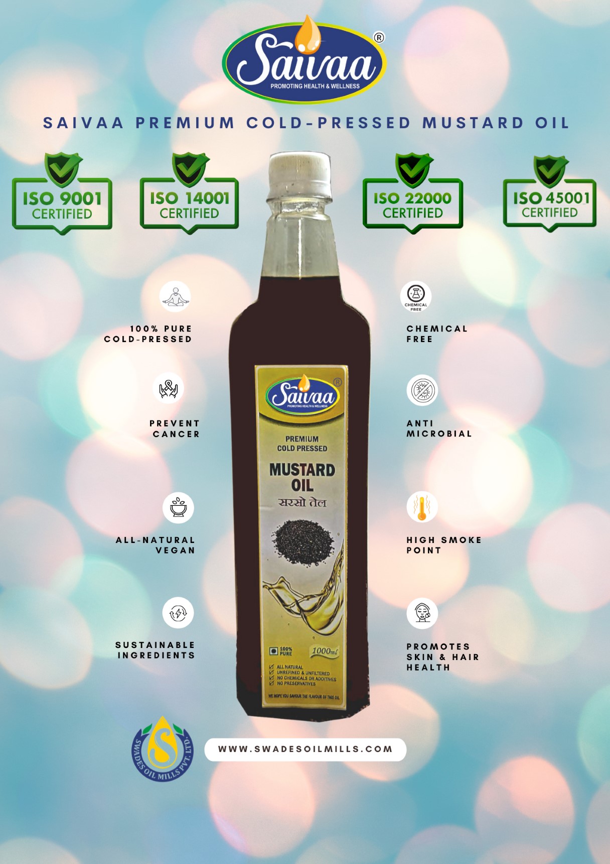 SAIVAA PREMIUM COLD-PRESSED MUSTARD OIL