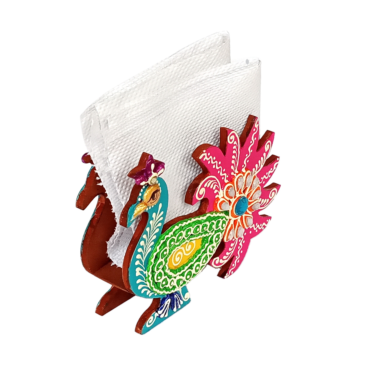 Buy Awesome Wooden Napkin Holder for Home, Office by Kavyshilp Handmade