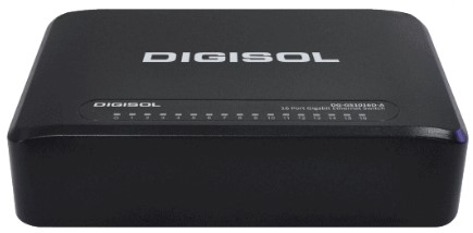 16 Port Gigabit Ethernet Unmanaged Desktop Switch with External Power Adapter