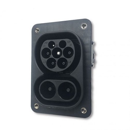 60A 80A 125A 200A CCS 2 IEC 62196-3 Socket DC Fast Charger Combo 2 Inlet Socket male without cable