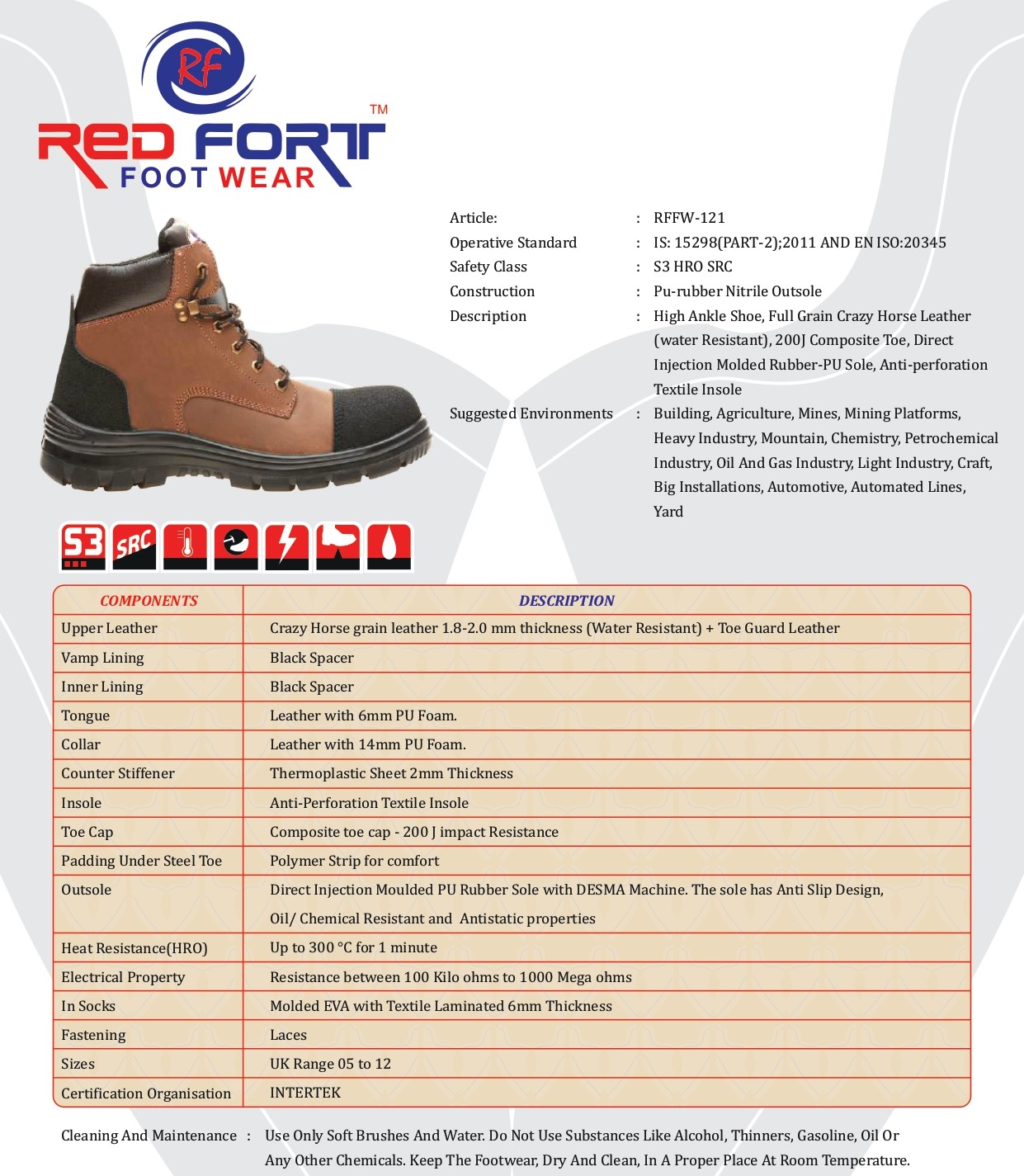 RED FORT Safety Shoes  