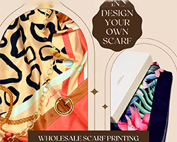 Custom Silk Scarves With Logo - Wholesale Scarf Printing [Print Your Own Design]