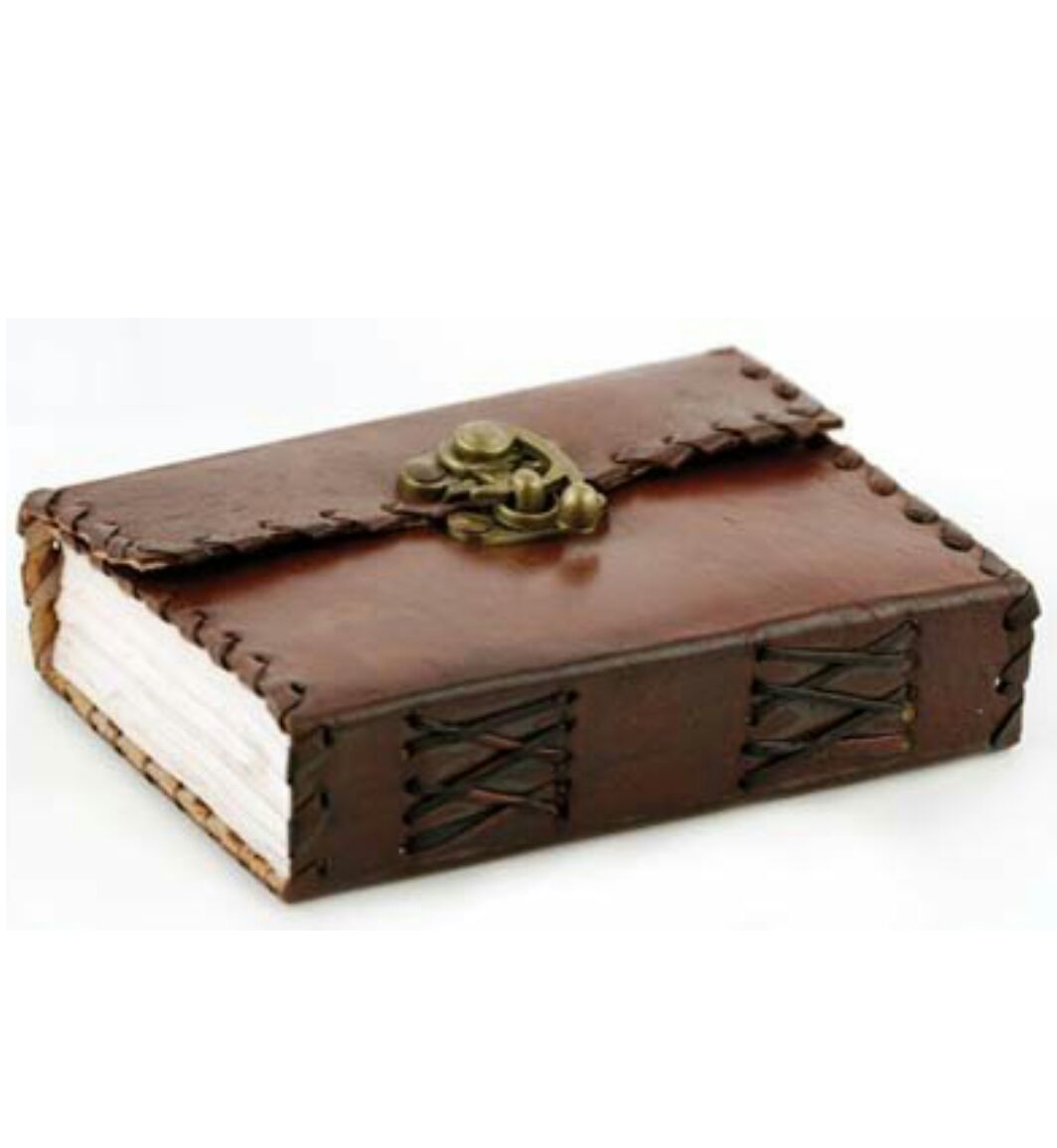 Handmade paper leather cover diaries/journals