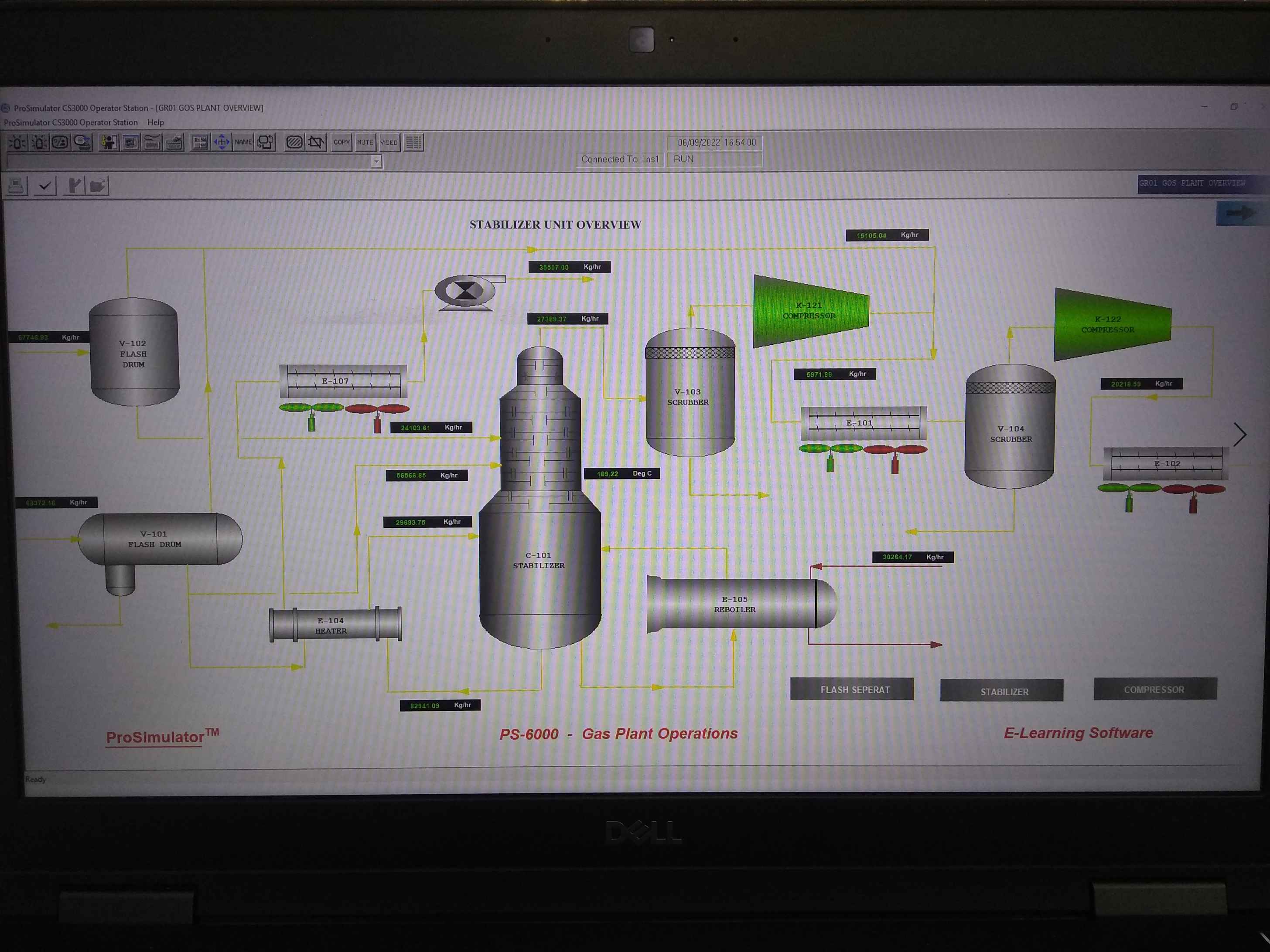 GAS OIL PROCESSING PLANT SIMULATOR
