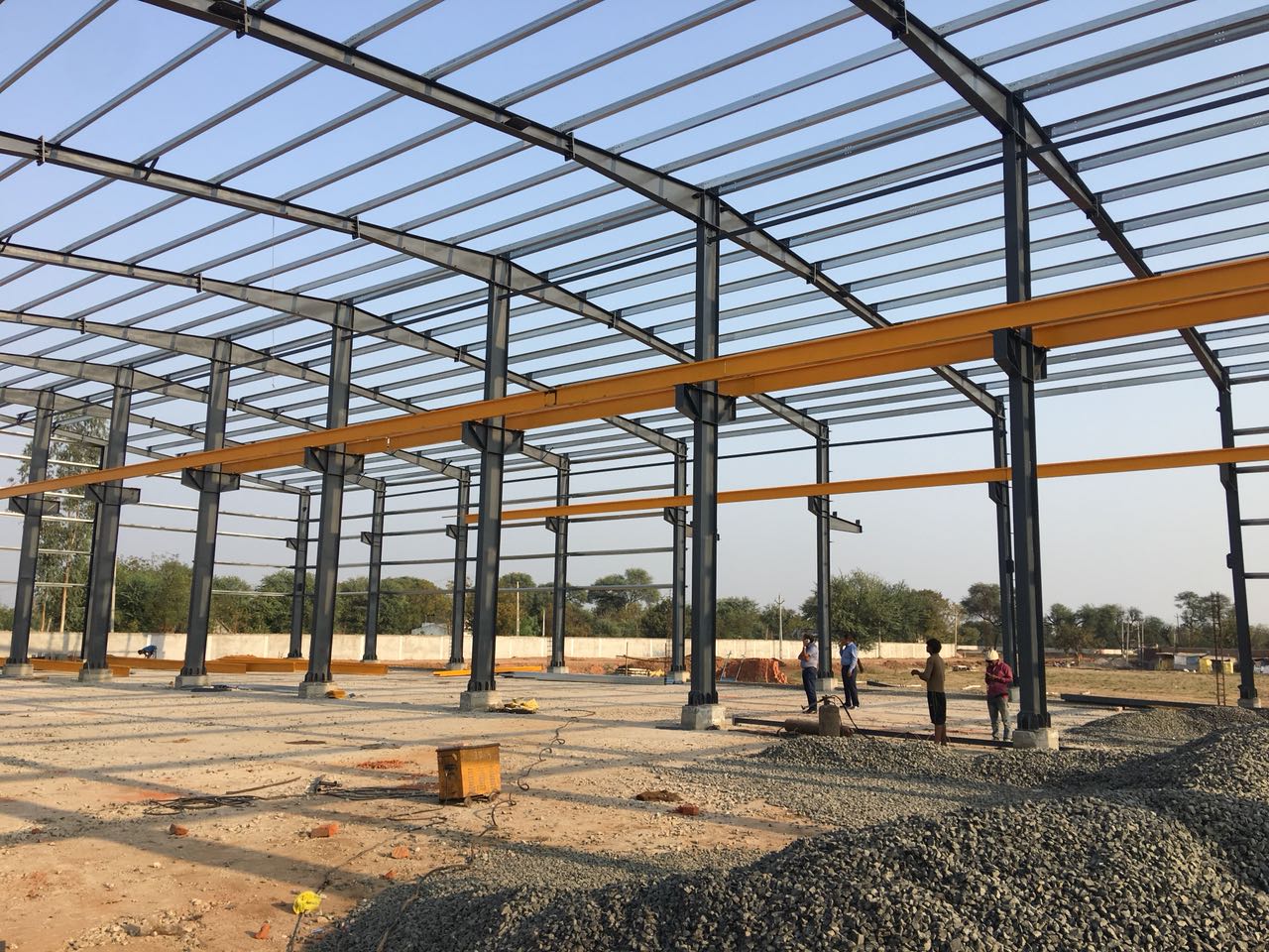 Pre engineered steel building PEB Mezzanine floor system warehouses