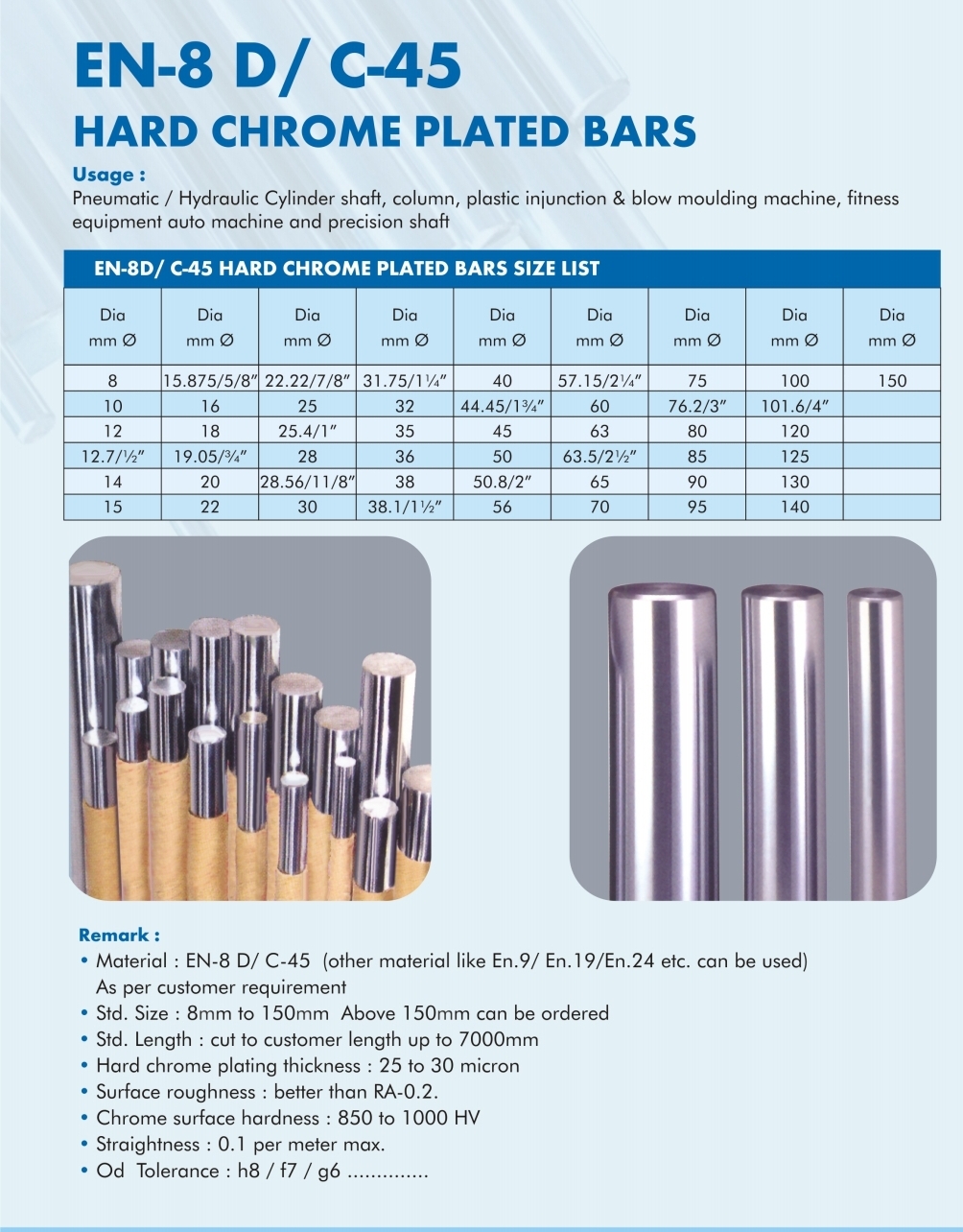 HCP Rods/ L.M. Shaft/ Guide rails