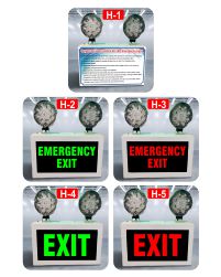 Emergency Exit LED light with twins Beams