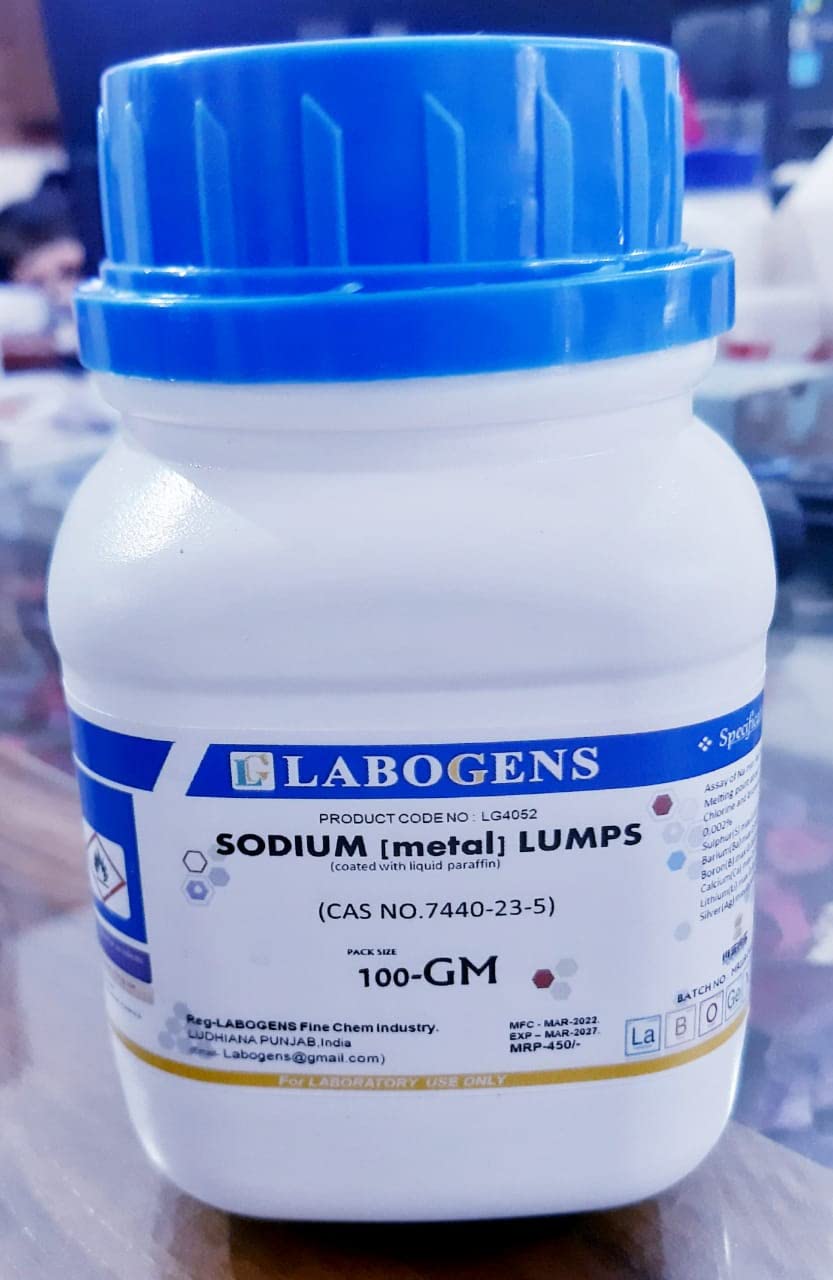 Sodium Metal in Liquid Paraffin 100-Gm (Cubes)