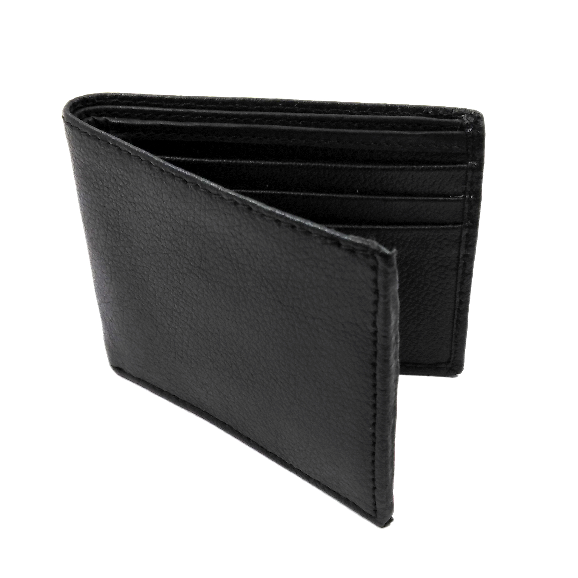 Genuine Black Colour Leather 6 card holder and cash wallet for men