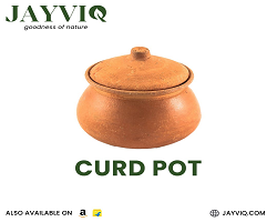 Jayviq Clay Curd Pot 400 - 500 ML