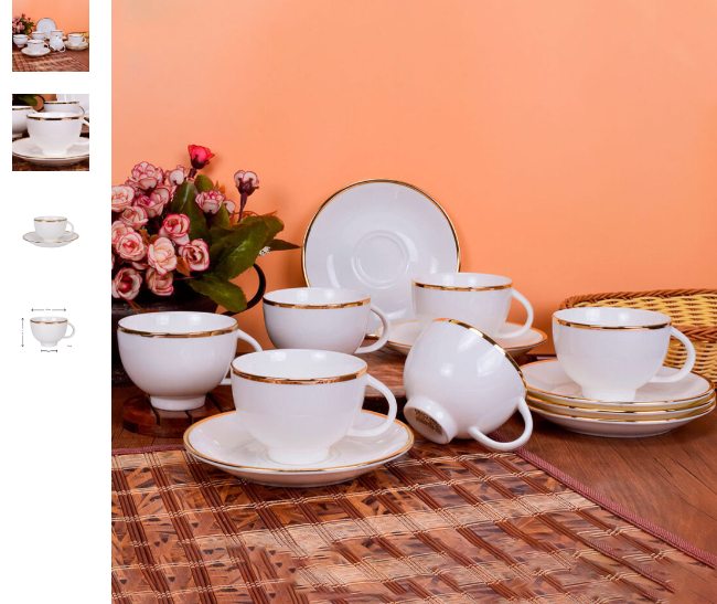 Deco Pride Cup Saucer 185-Gold Band
