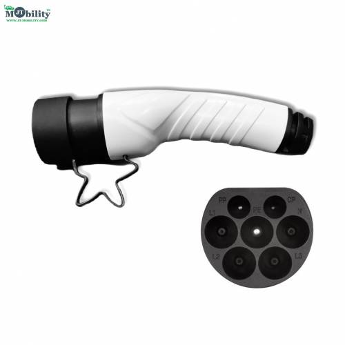 Type 2 IEC 62196-2 Male 32A Single Phase Electric Vehicle Plug or Connector Gun
