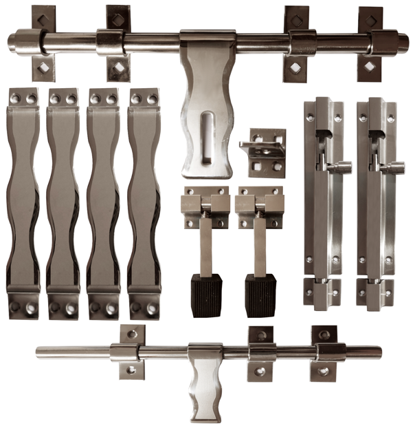 CIRCLE STAINLESS STEEL DOUBLE DOOR KIT JUMBO | 3MM BEETA