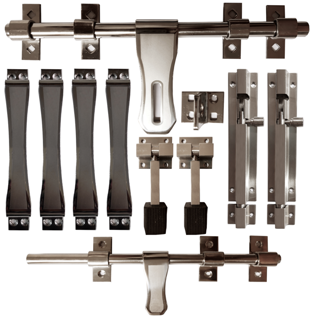 CIRCLE STAINLESS STEEL DOUBLE DOOR KIT JUMBO | 3MM ALFA