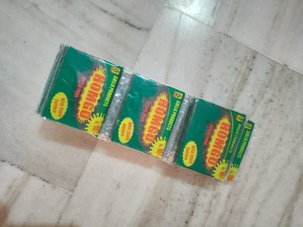 HOMGO BRITE Green scrubber 
