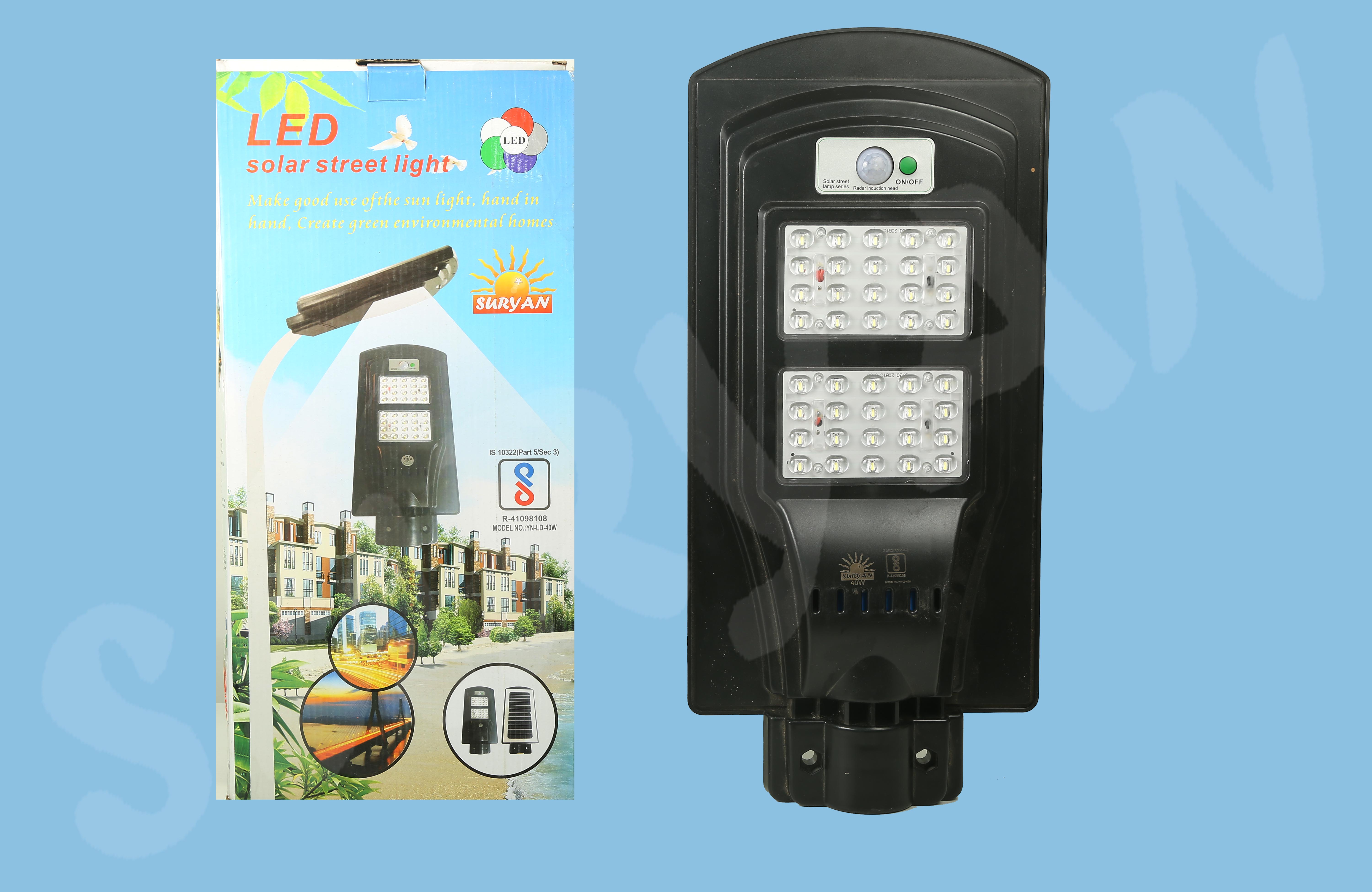 40W/60W LED - ABS - Solar Street Light