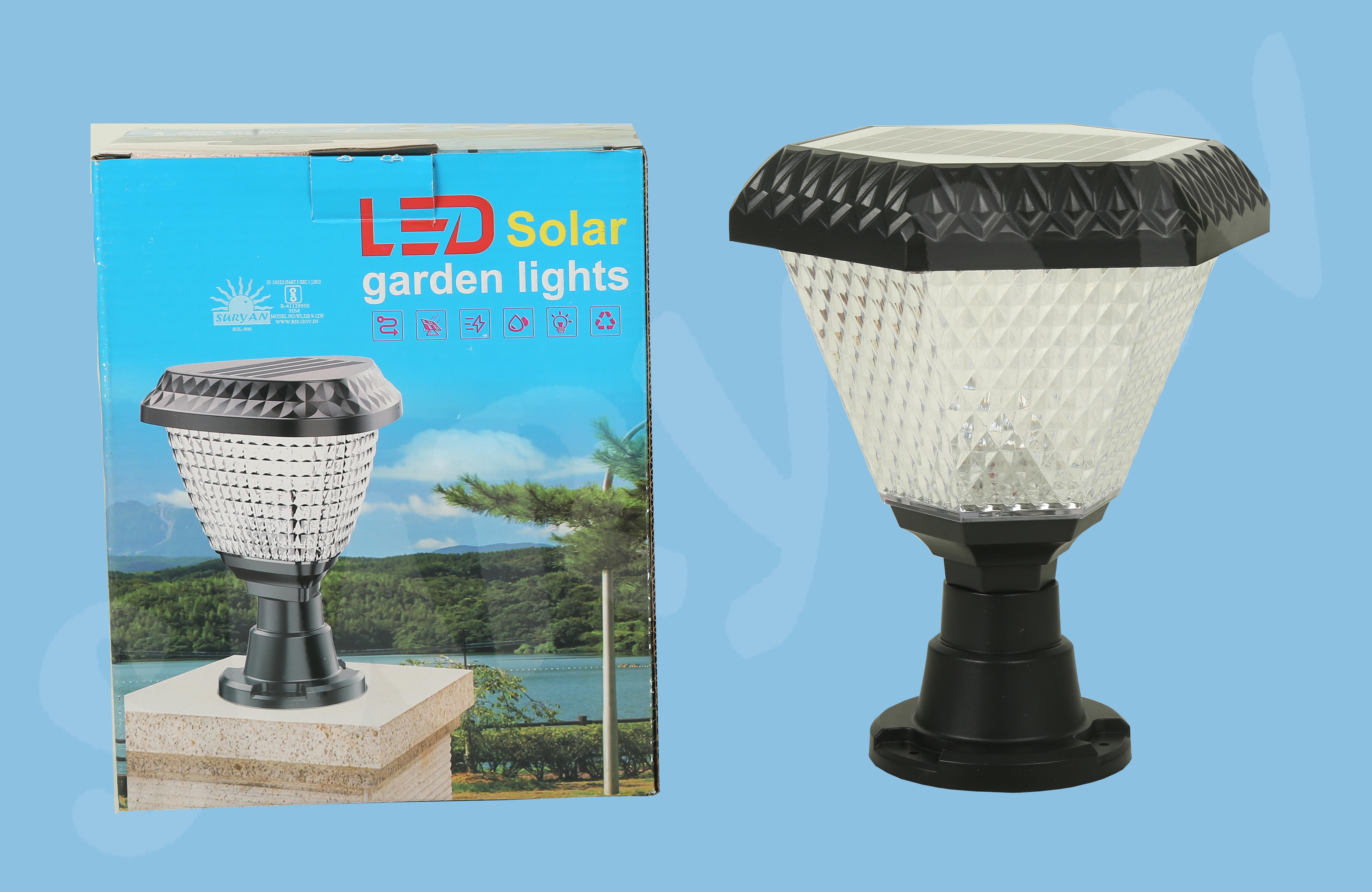 LED - Solar Gate Light - Kettle - Round