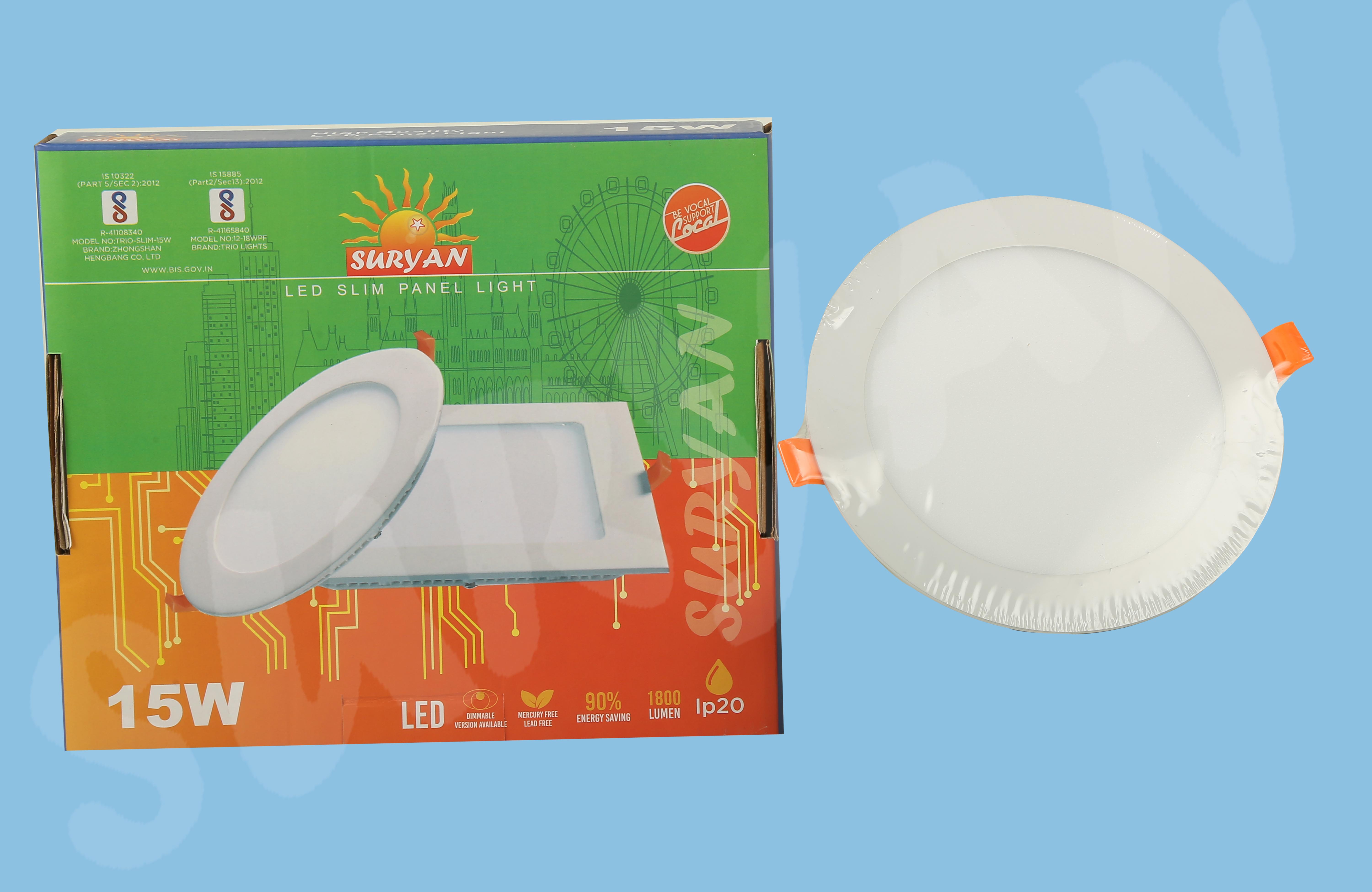 15W LED - Panel Light - Square / Round