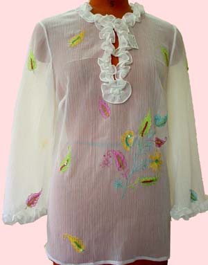 Chiffon Camisole Tunic top with embellishment