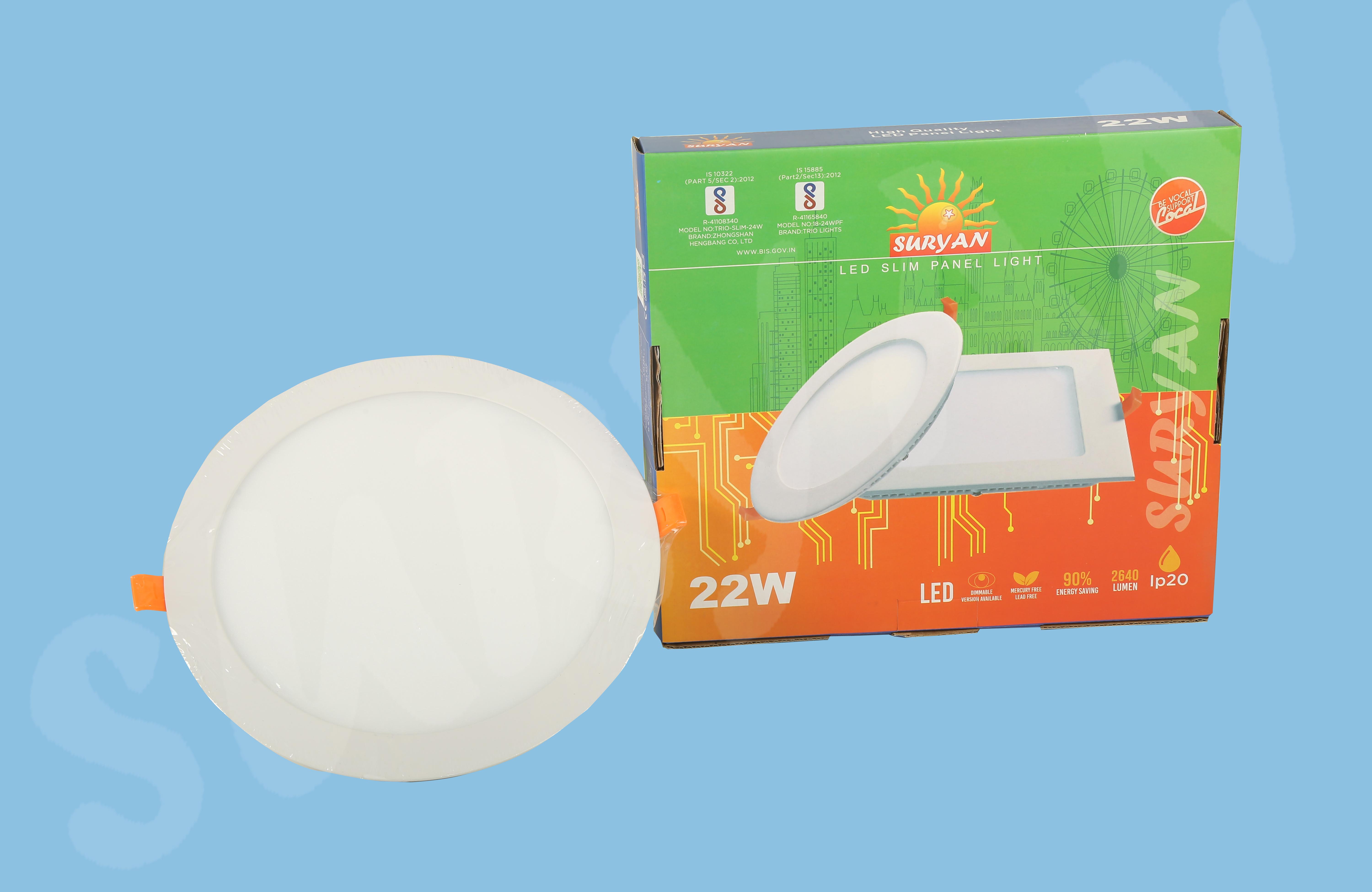 22W LED - Panel Light - Square / Round