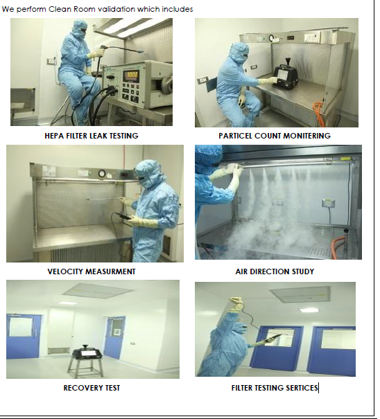 CLEAN ROOM VALIDATION SERVIES