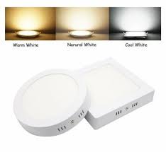 22W LED - Surface Light - Square / Round - 3 IN 1
