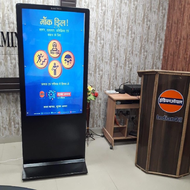 digital led standee on rent for goverment offices monthly basis 