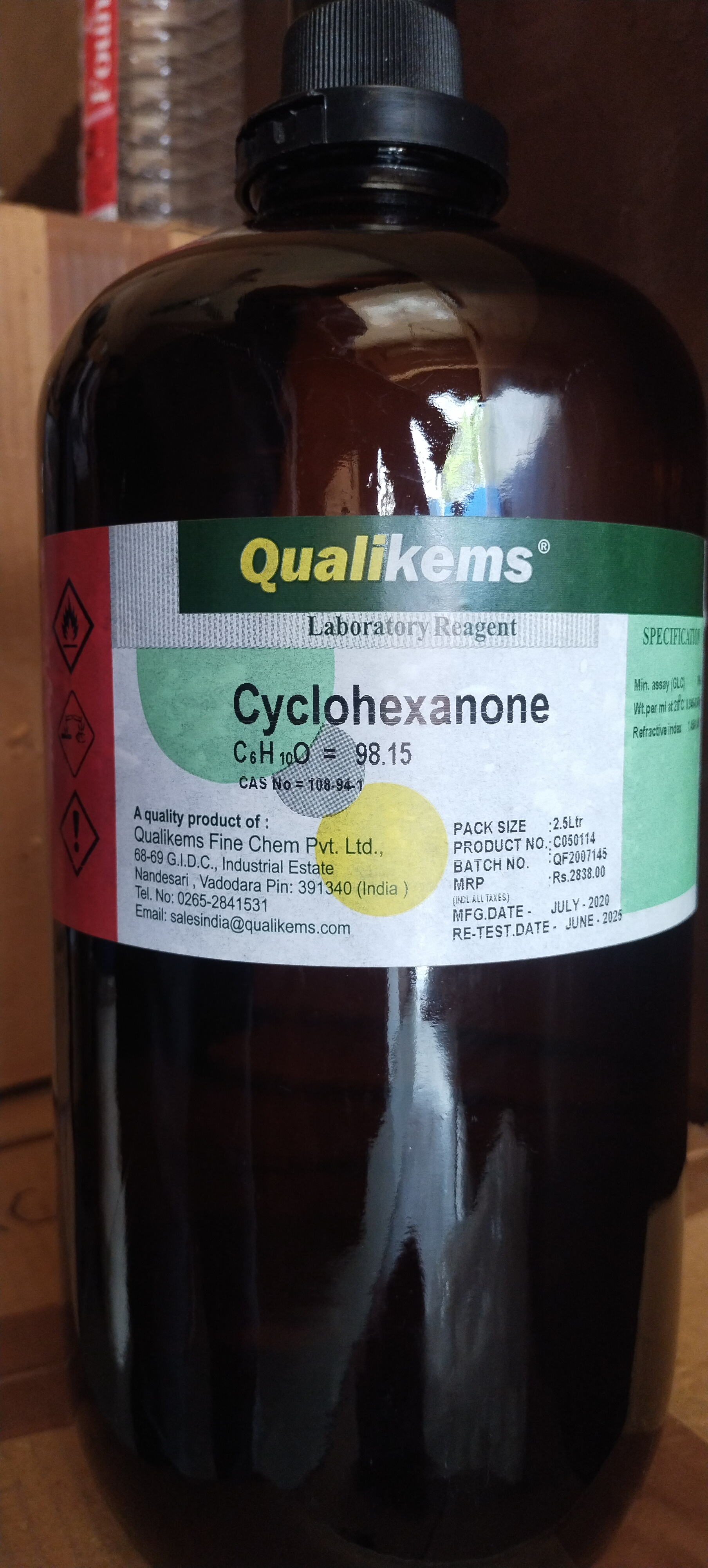 Cyclohexanone LR