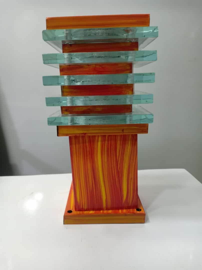 ICE - Cube - Glass Model No.1 - ORANGE