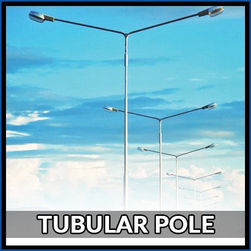 8 Mtrs Tubular Pole - Single Arm