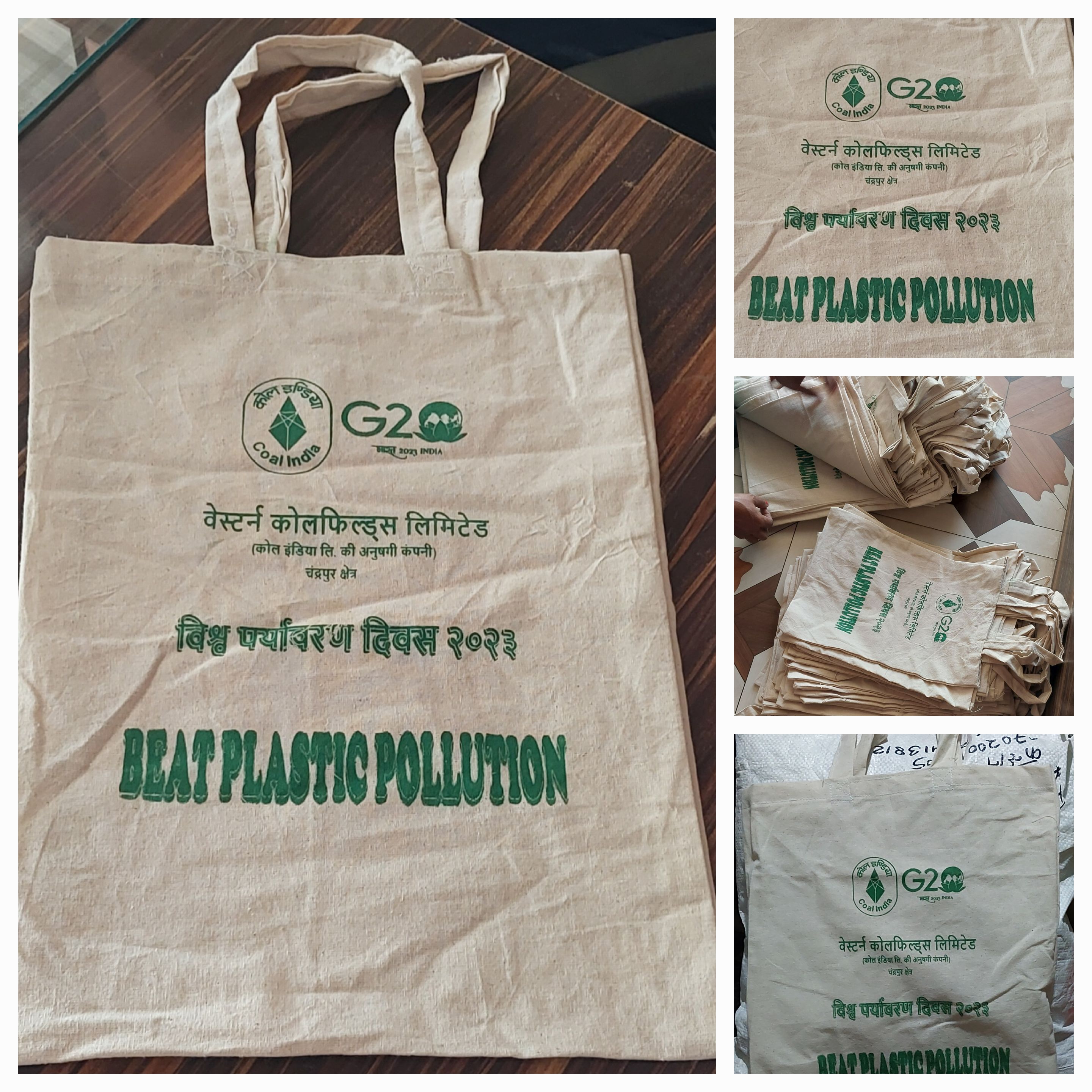 Corporate Cotton bags for world environment day