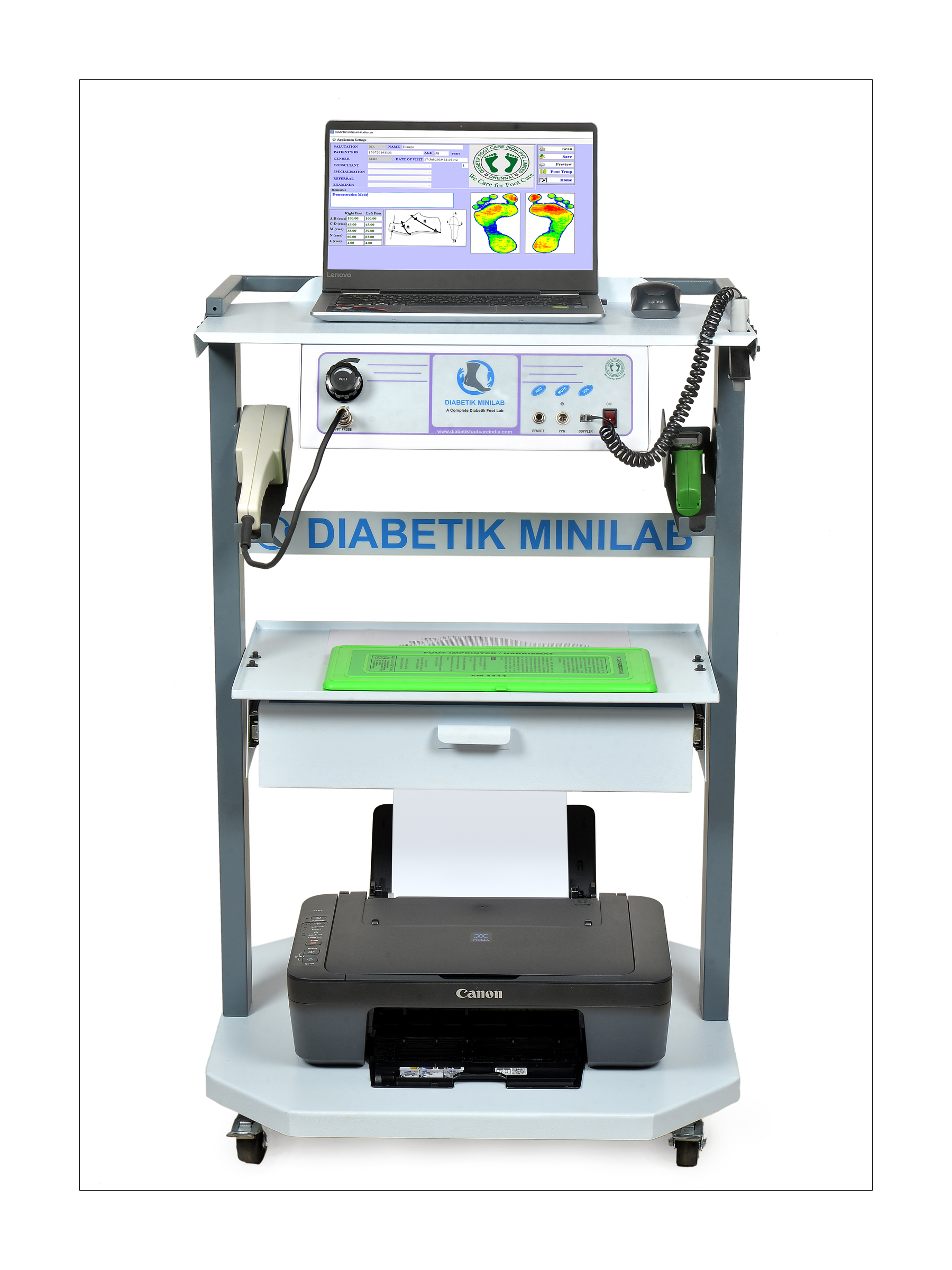 Semi-automated Diabetic Foot Evaluation Lab