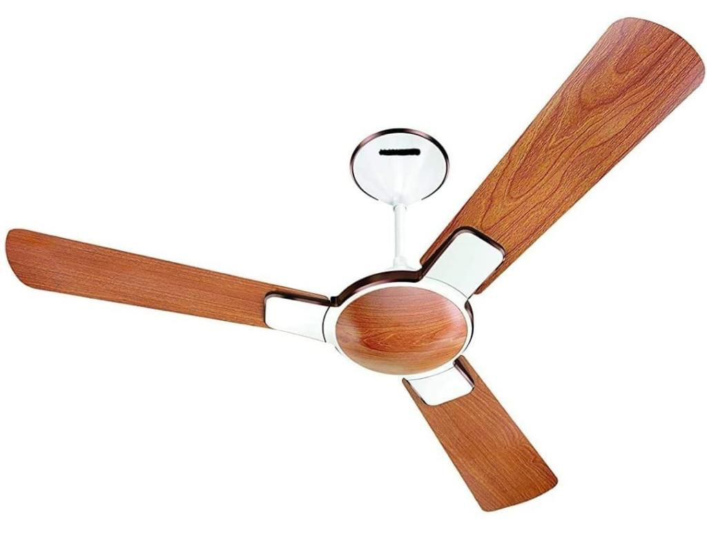 Pooja Pinnacle Ceiling Fan Wooden Finish