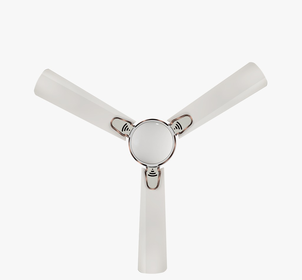 Pooja Pristine Ceiling Fan Pearl White with Anti Dust Coating